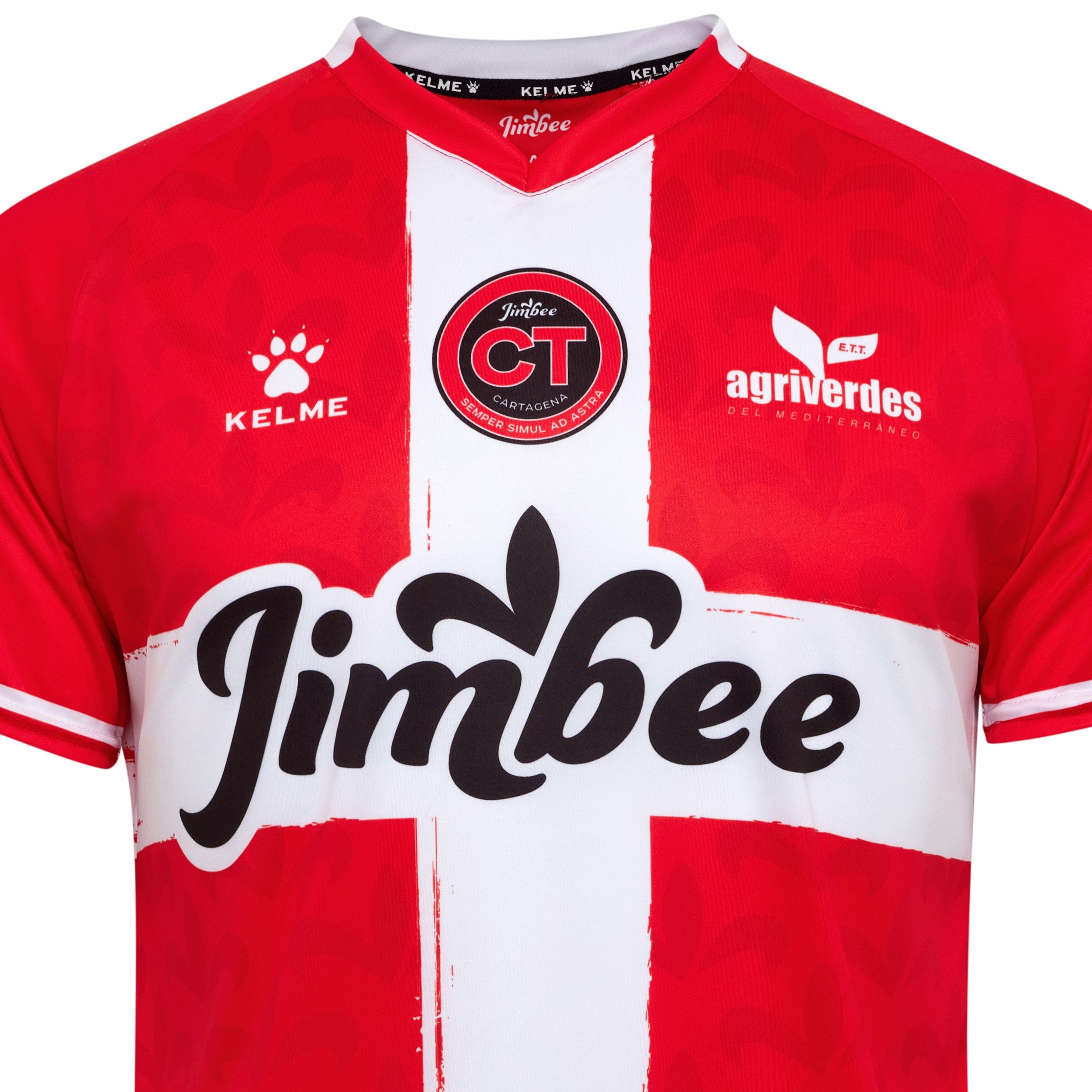 CAMISETA MANGA CORTA CAMISETA ROJA JIMBEE CARTAGENA 24/25 KELME 72276-130 - 3