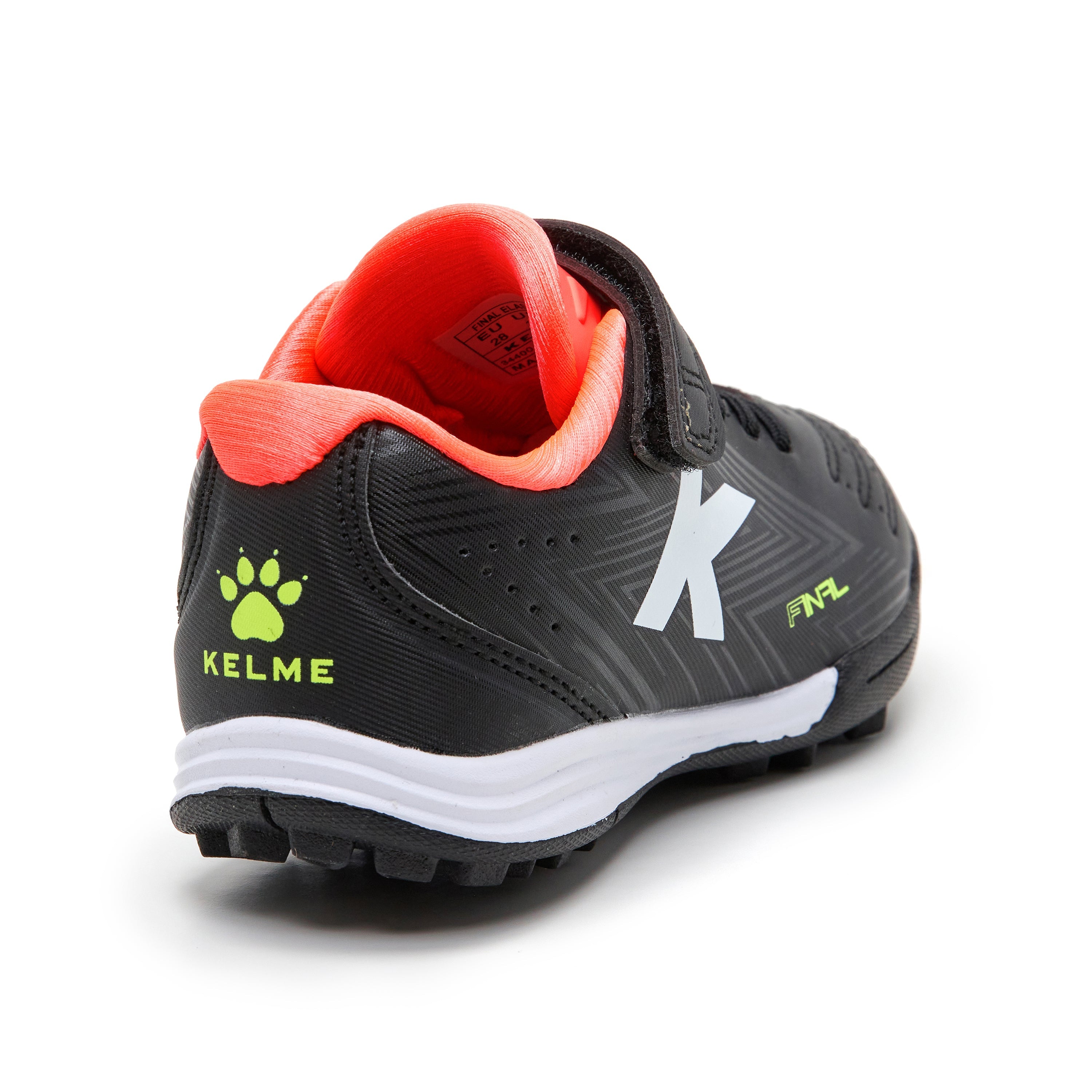 BOTAS DE FÚTBOL KIDS FINAL ELASTIC TURF NEGRO