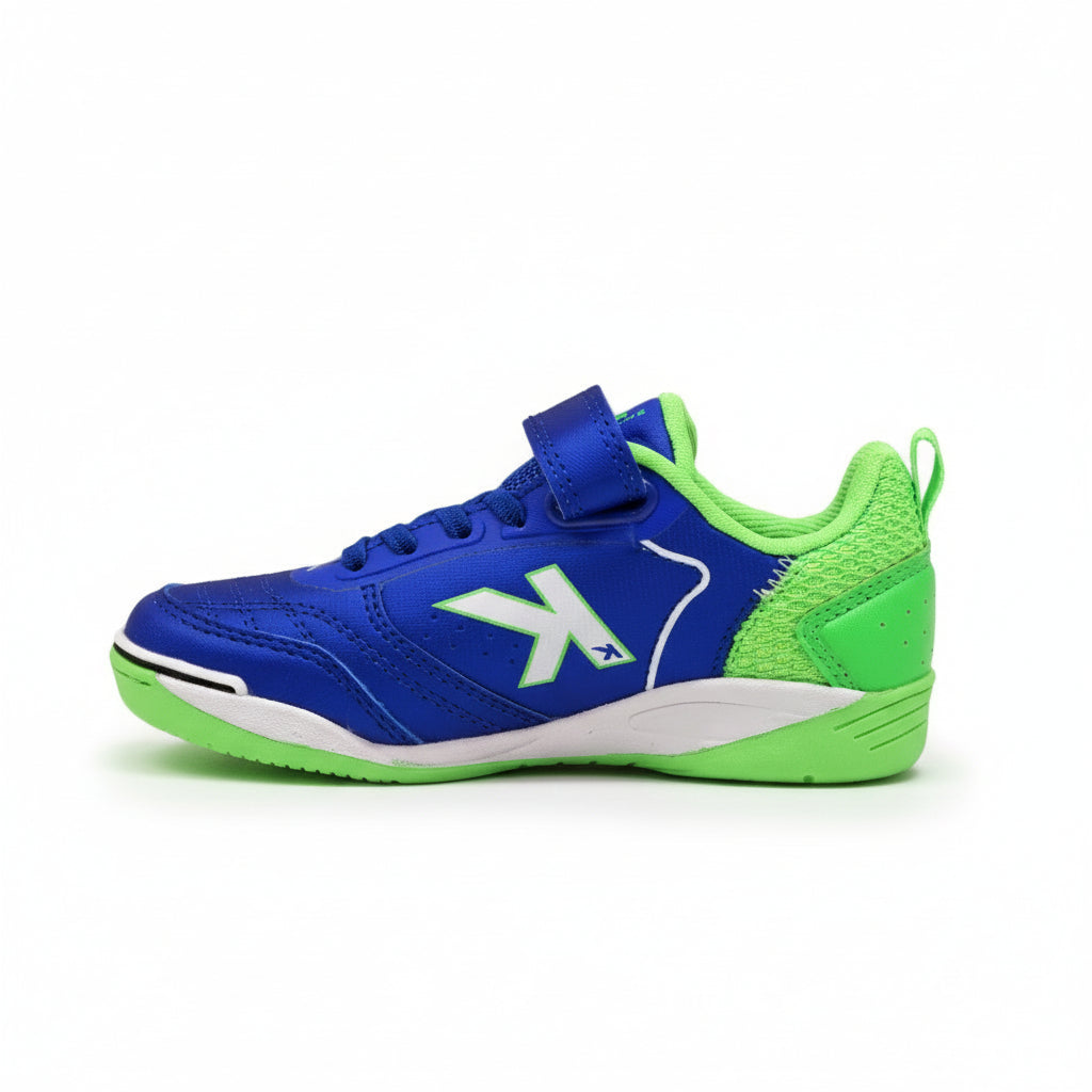 ZAPATILLAS DE FÚTBOL SALA DE NIÑO GOLEIRO ELASTIC INDOOR AZUL-VERDE