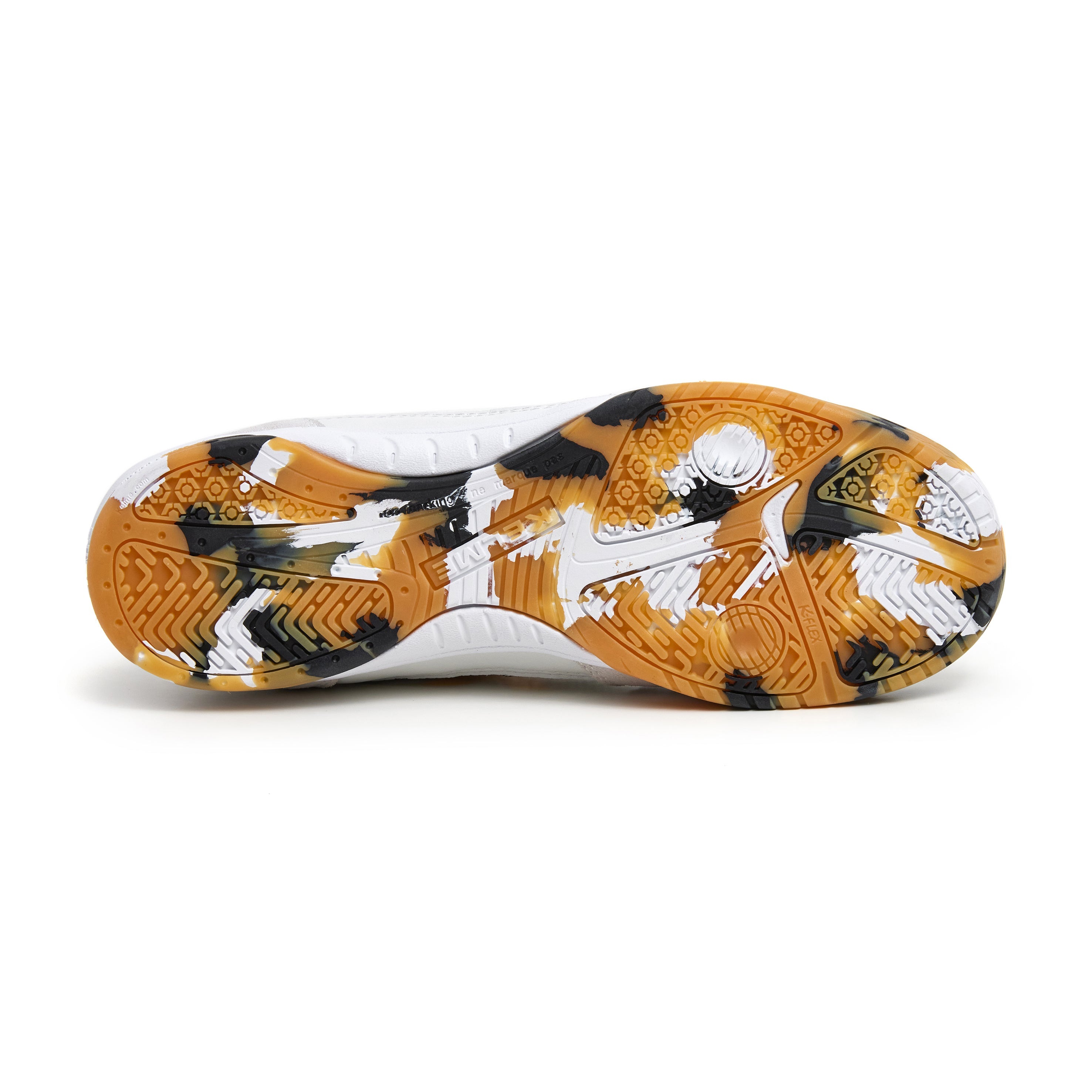 ZAPATILLAS DE FÚTBOL SALA ELITE BLANCO-ORO-NEGRO