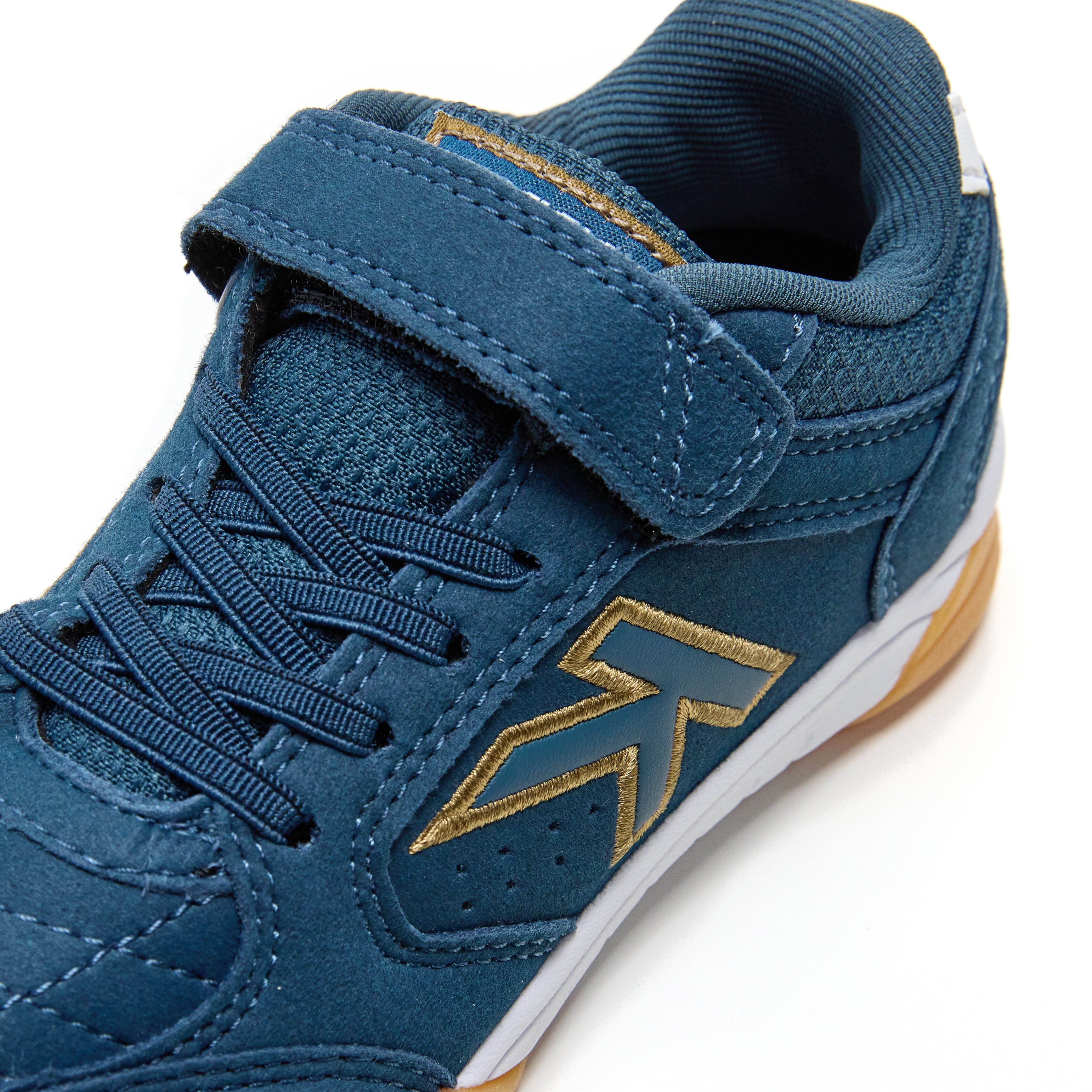 ZAPATILLAS DE FÚTBOL SALA DE NIÑO PRECISION ELASTIC AZUL MARINO BLANCO