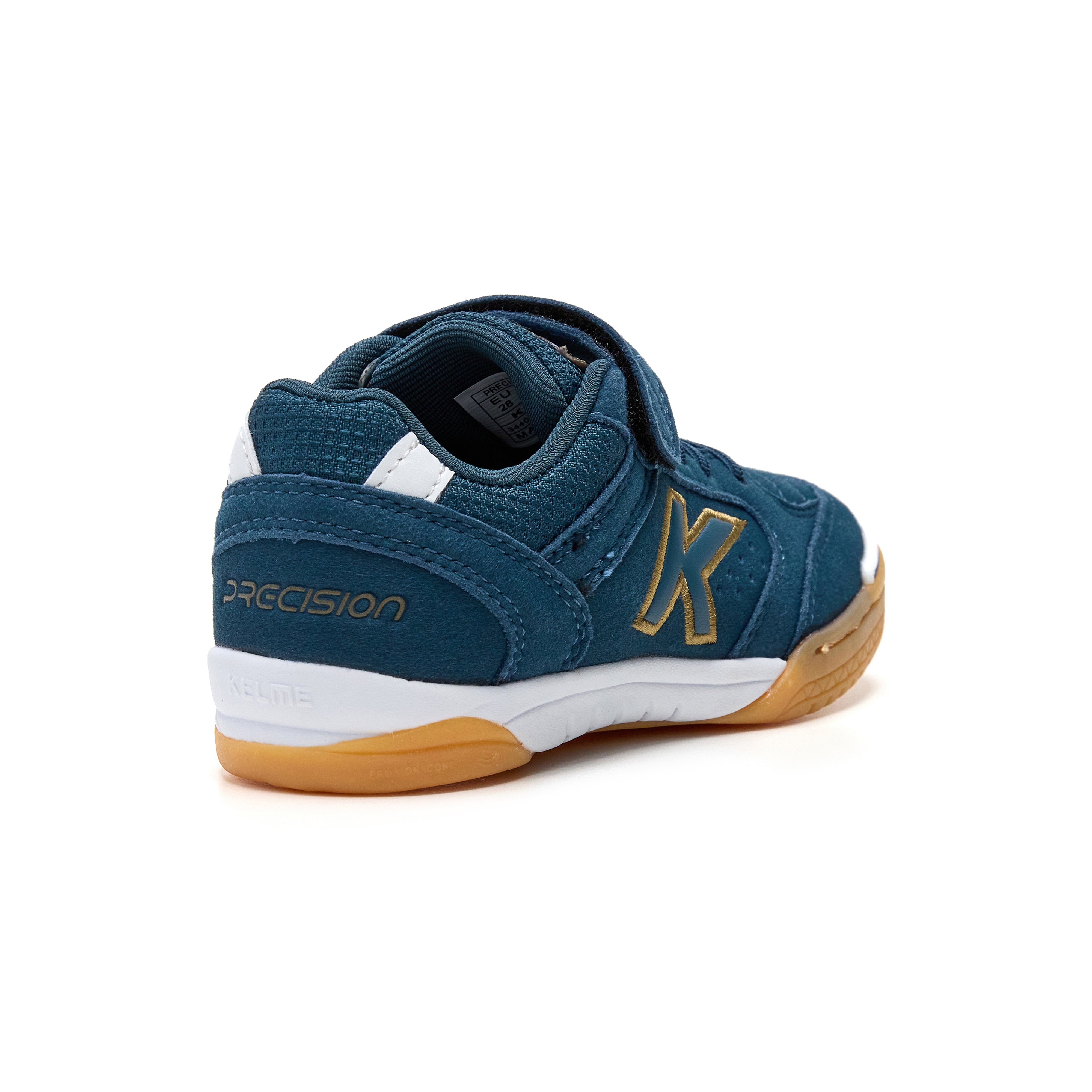 ZAPATILLAS DE FÚTBOL SALA DE NIÑO PRECISION ELASTIC AZUL MARINO BLANCO