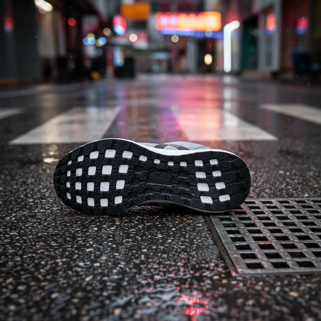 Zapatillas Running K-Rookie en asfalto hœmedo