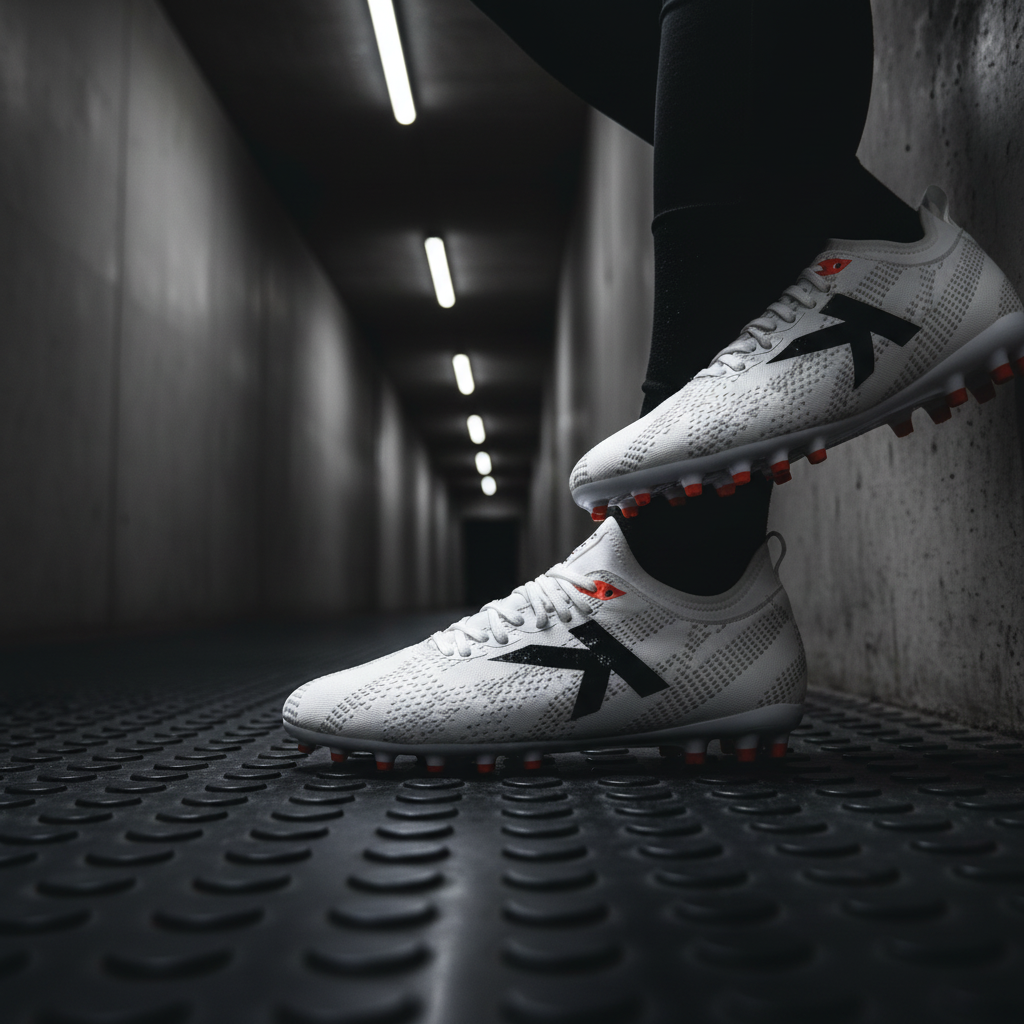 Botas de Fútbol Pulse en tœnel de vestuarios