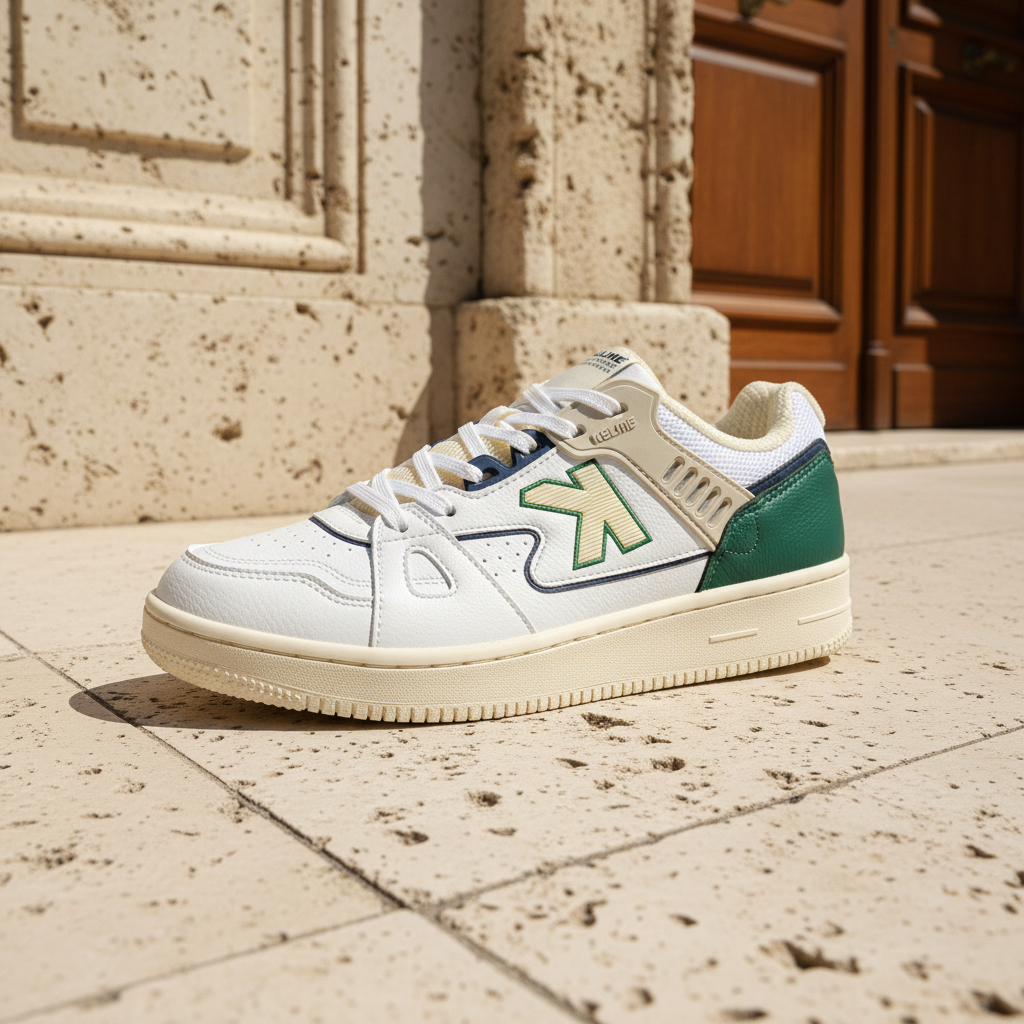 Zapatillas casual Doha blanco en casco hist—rico con arquitectura cl‡sica