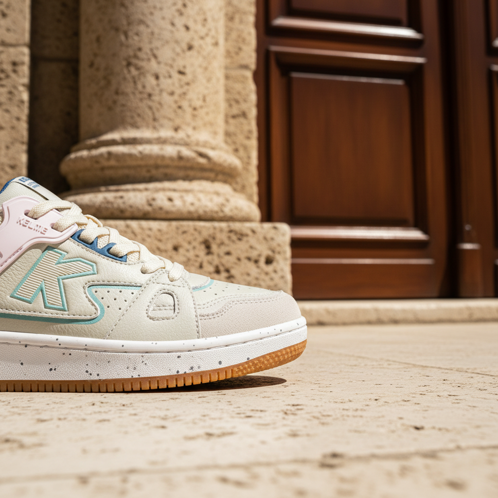 Zapatillas Casual Doha Marr—n en casco hist—rico con arquitectura cl‡sica