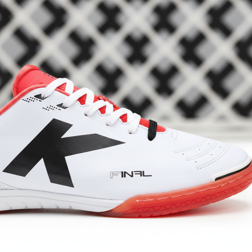 Zapatillas Final Indoor con red de porter’a de fondo