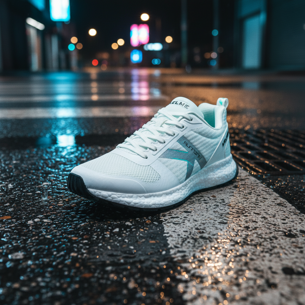 Zapatillas K-Rookie sobre asfalto hœmedo tras la lluvia