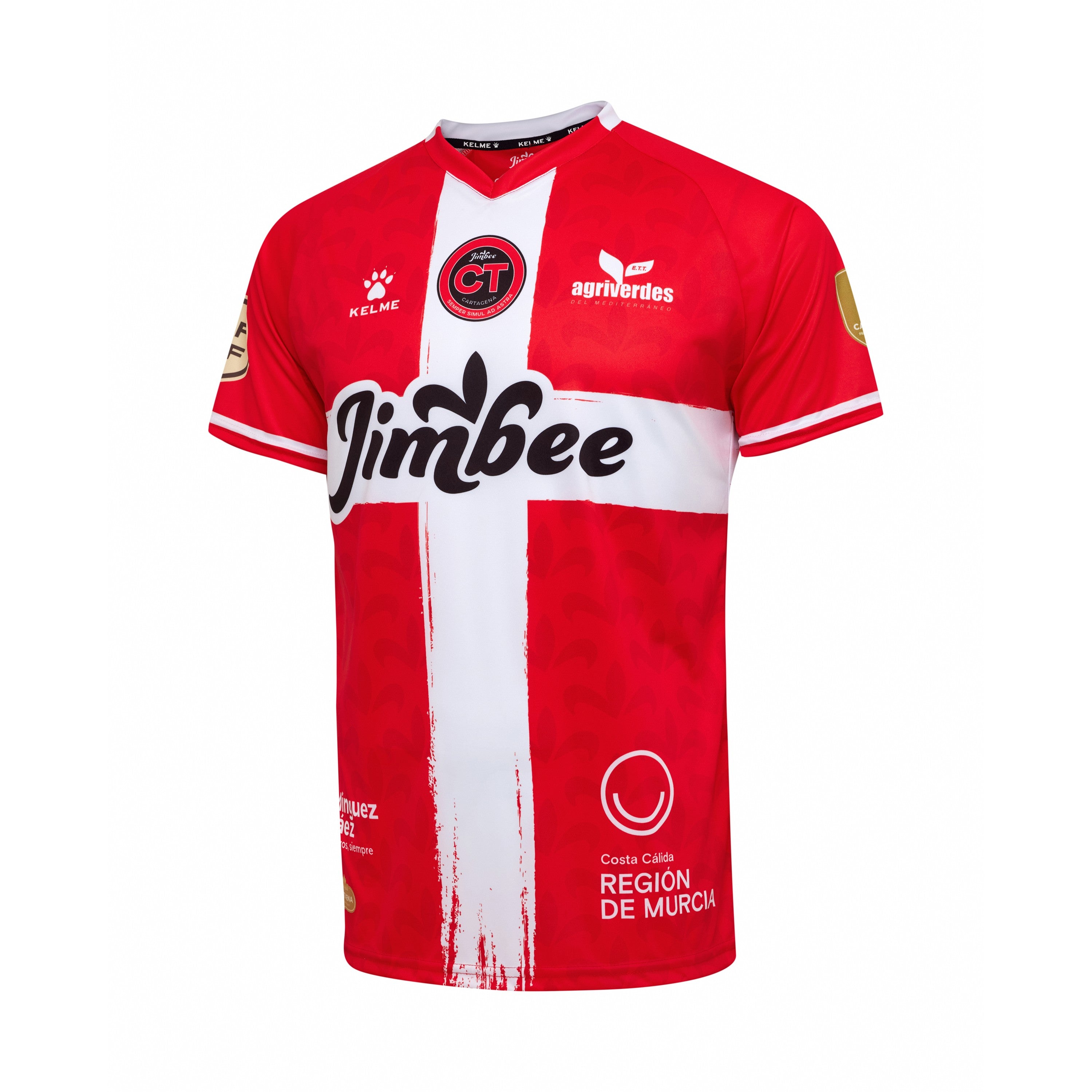 CAMISETA MANGA CORTA CAMISETA ROJA JIMBEE CARTAGENA 24/25 KELME 72276-130 - 1