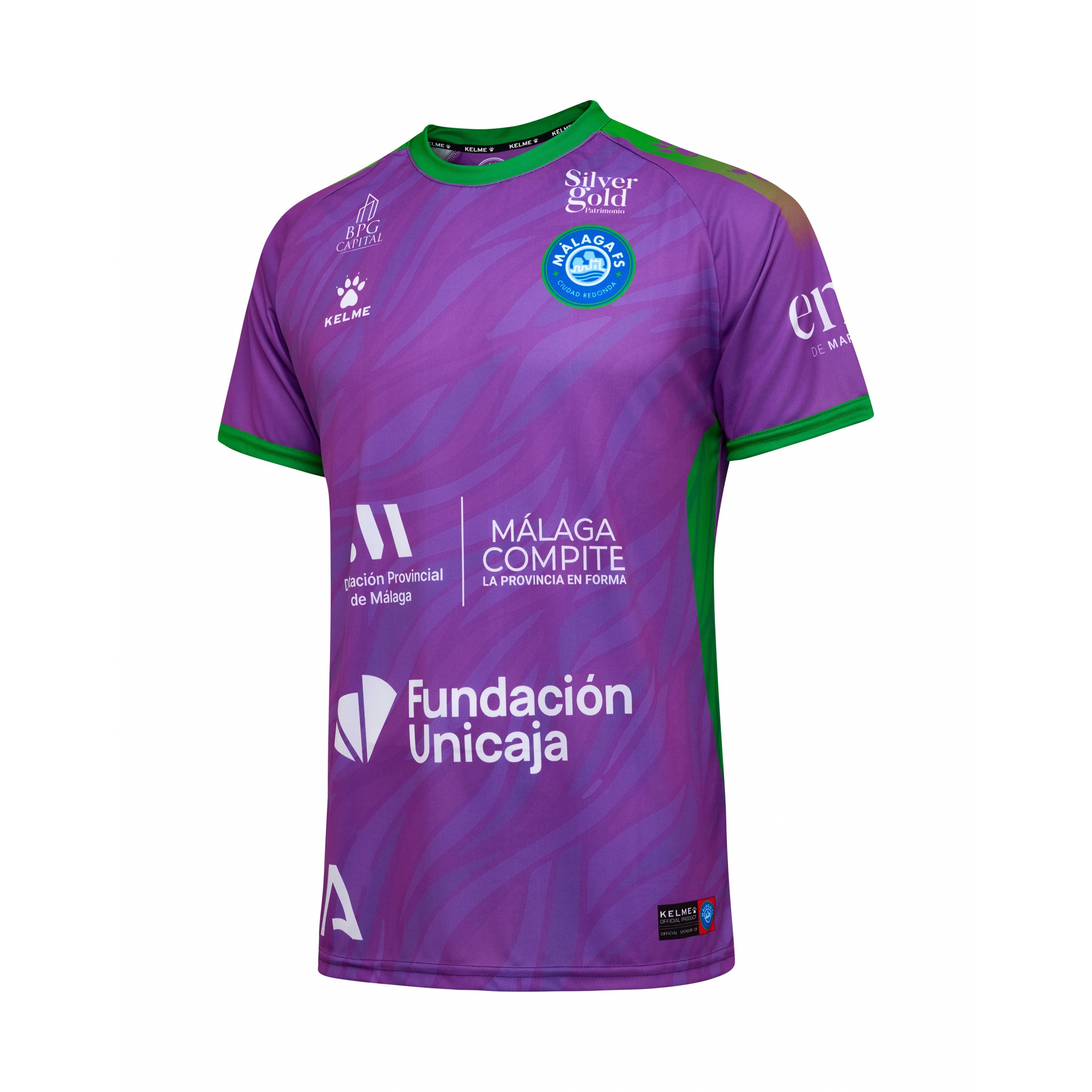 CAMISETA MANGA CORTA CAMISETA 1ª MÁLAGA CIUDAD REDONDA FS KELME 71977-394 - 1