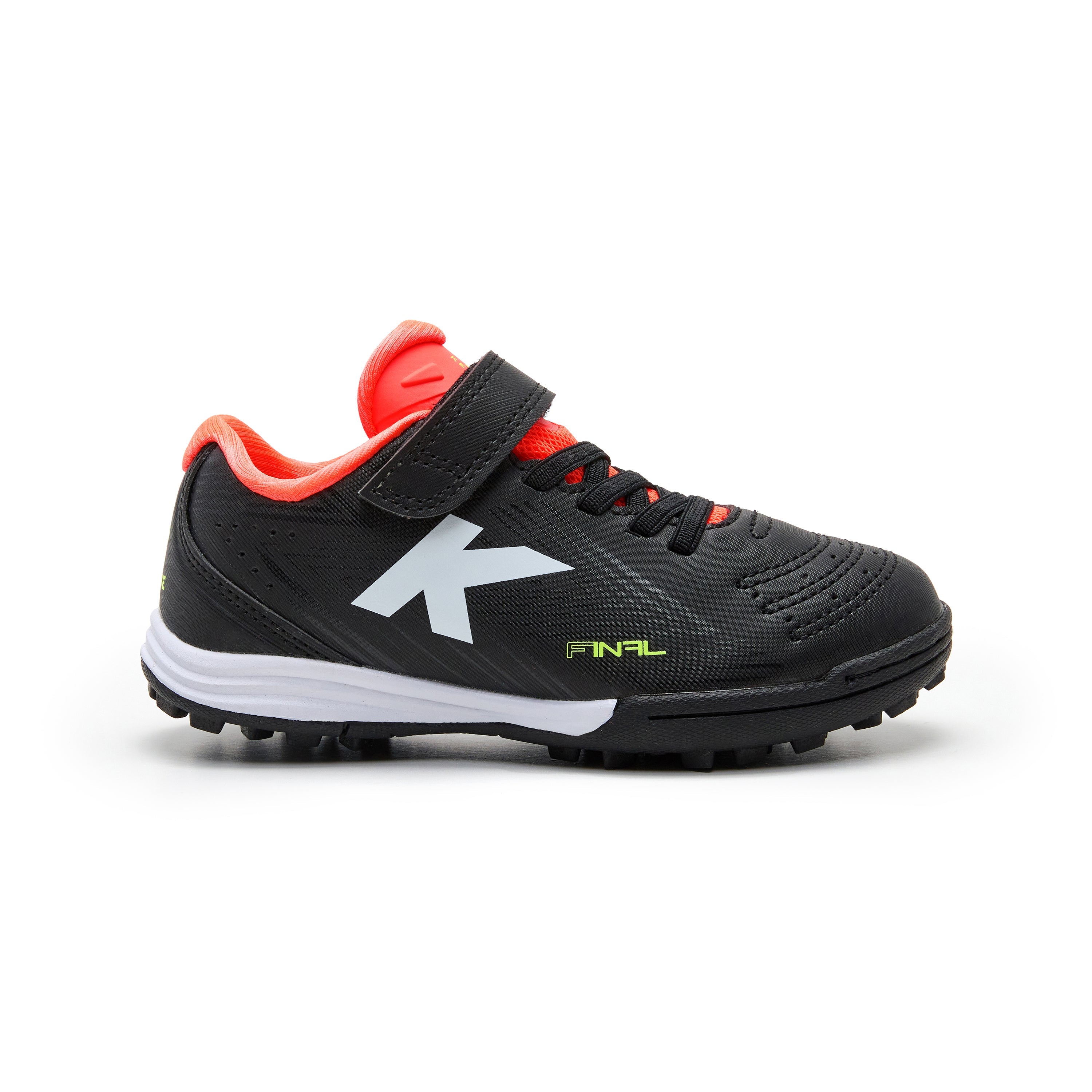 BOTAS DE FÚTBOL KIDS FINAL ELASTIC TURF NEGRO