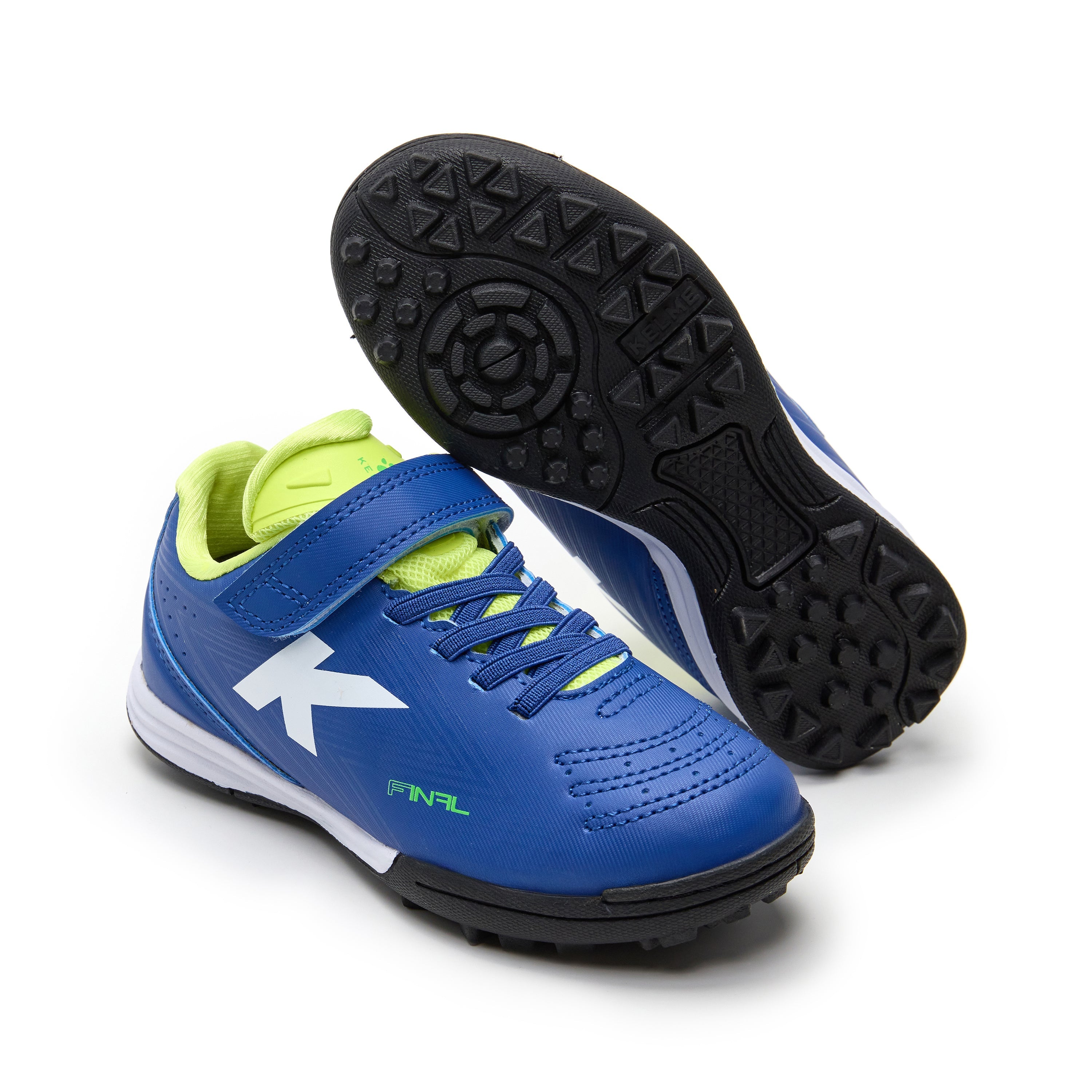 BOTAS DE FÚTBOL KIDS FINAL ELASTIC TURF AZUL