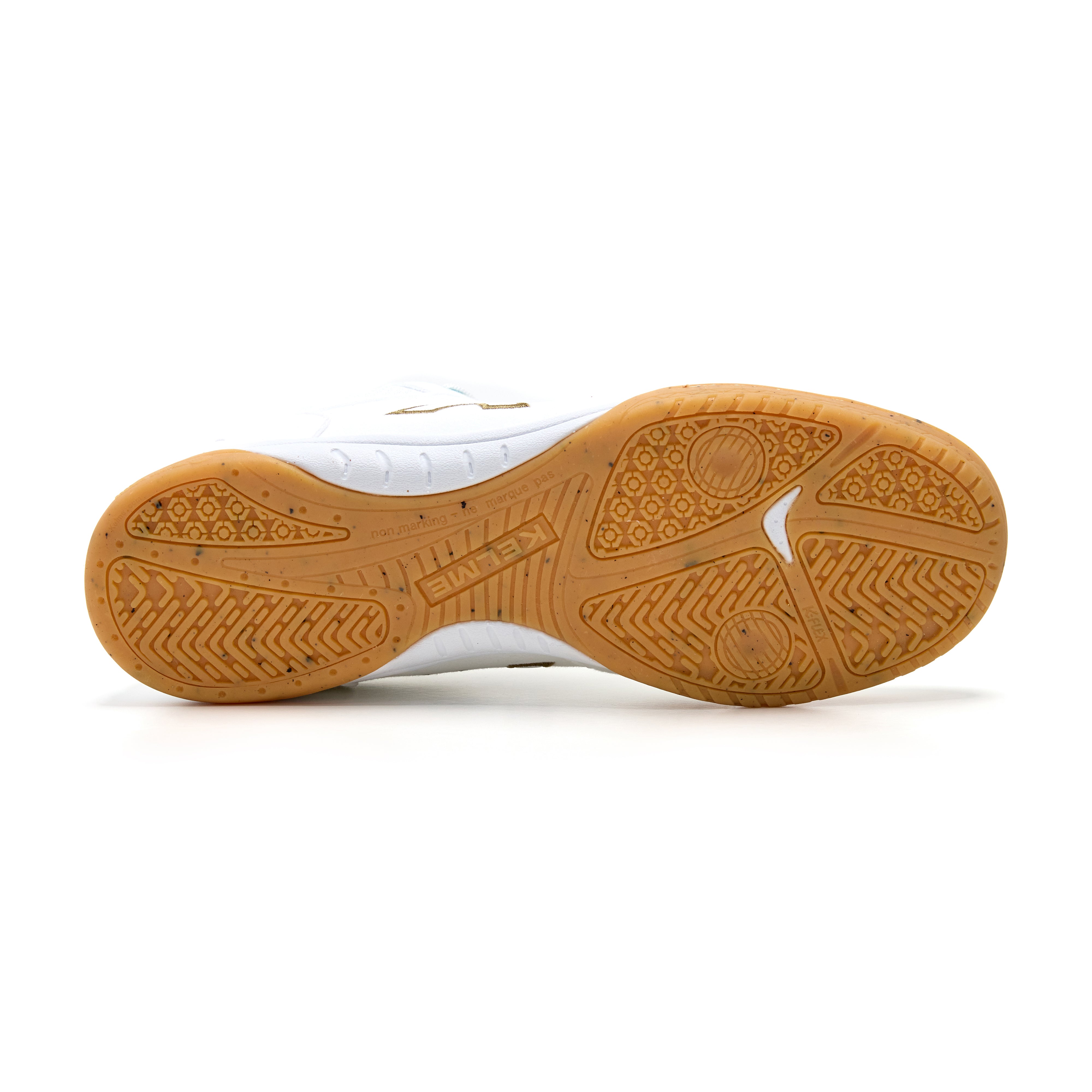 ZAPATILLAS DE FÚTBOL SALA PRECISION BLANCO DORADO AQUA