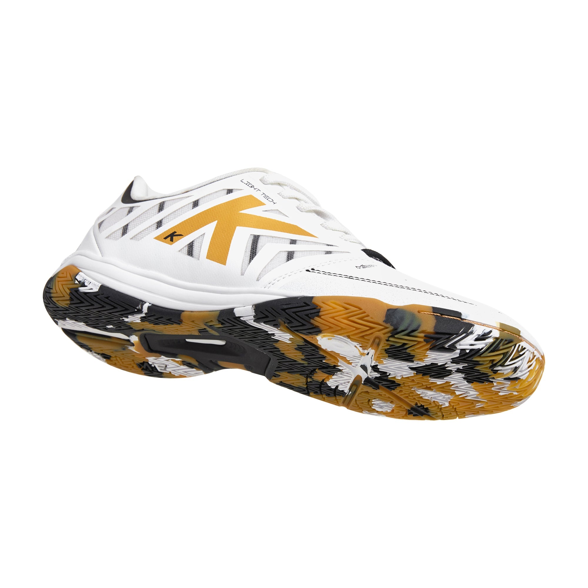 ZAPATILLAS DE FÚTBOL SALA ALL IN SPECIAL PLAYER BLANCO Y ORO Y NEGRO