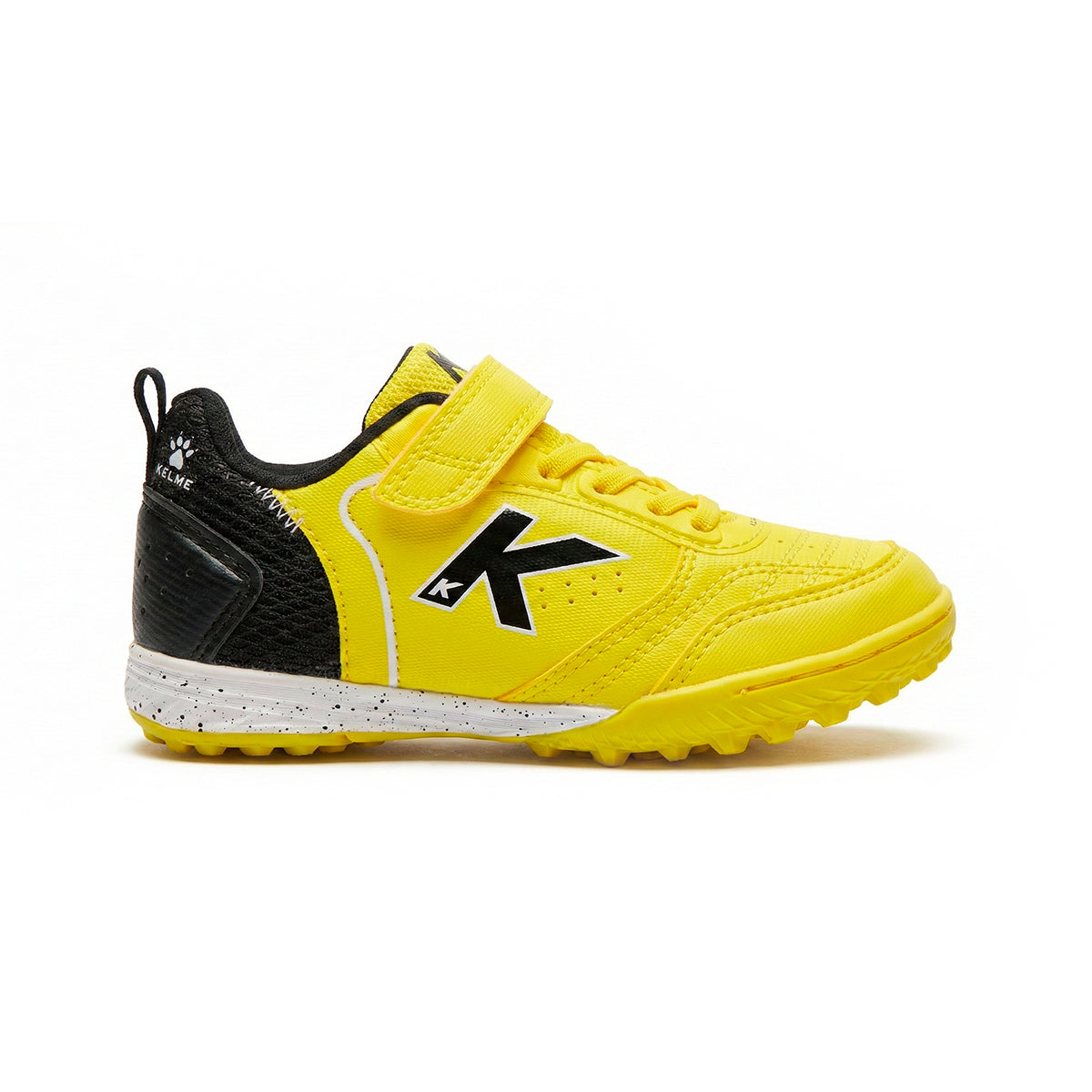 ZAPATILLAS DE NIÑO GOLEIRO TURF ELASTIC AMARILLO Y NEGRO