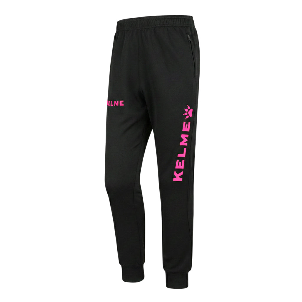 PANTALÓN LARGO DE CHÁNDAL GLOBAL NEGRO Y ROSA