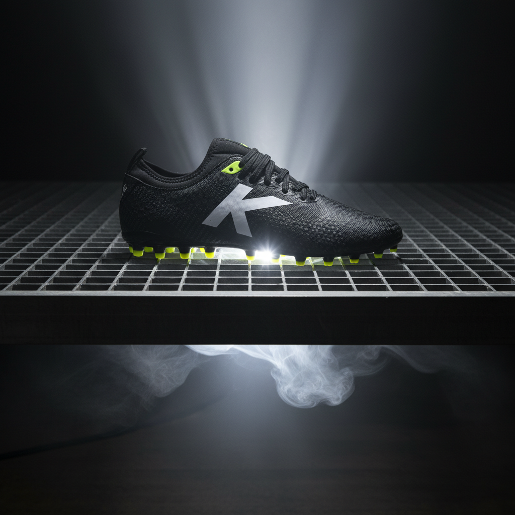 Botas de Fútbol Pulse negro sobre rejilla met‡lica