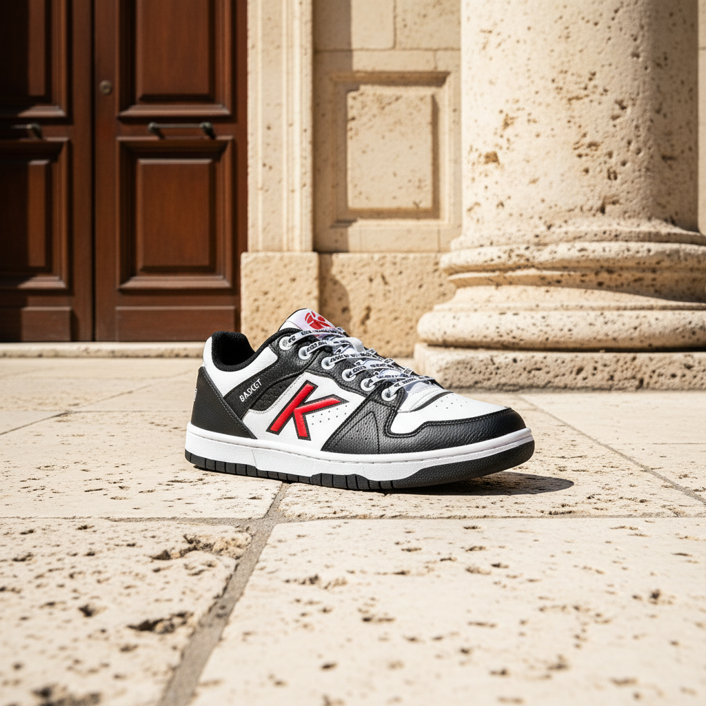 Zapatillas Retrobasket 2.0 en calle de arquitectura cl‡sica