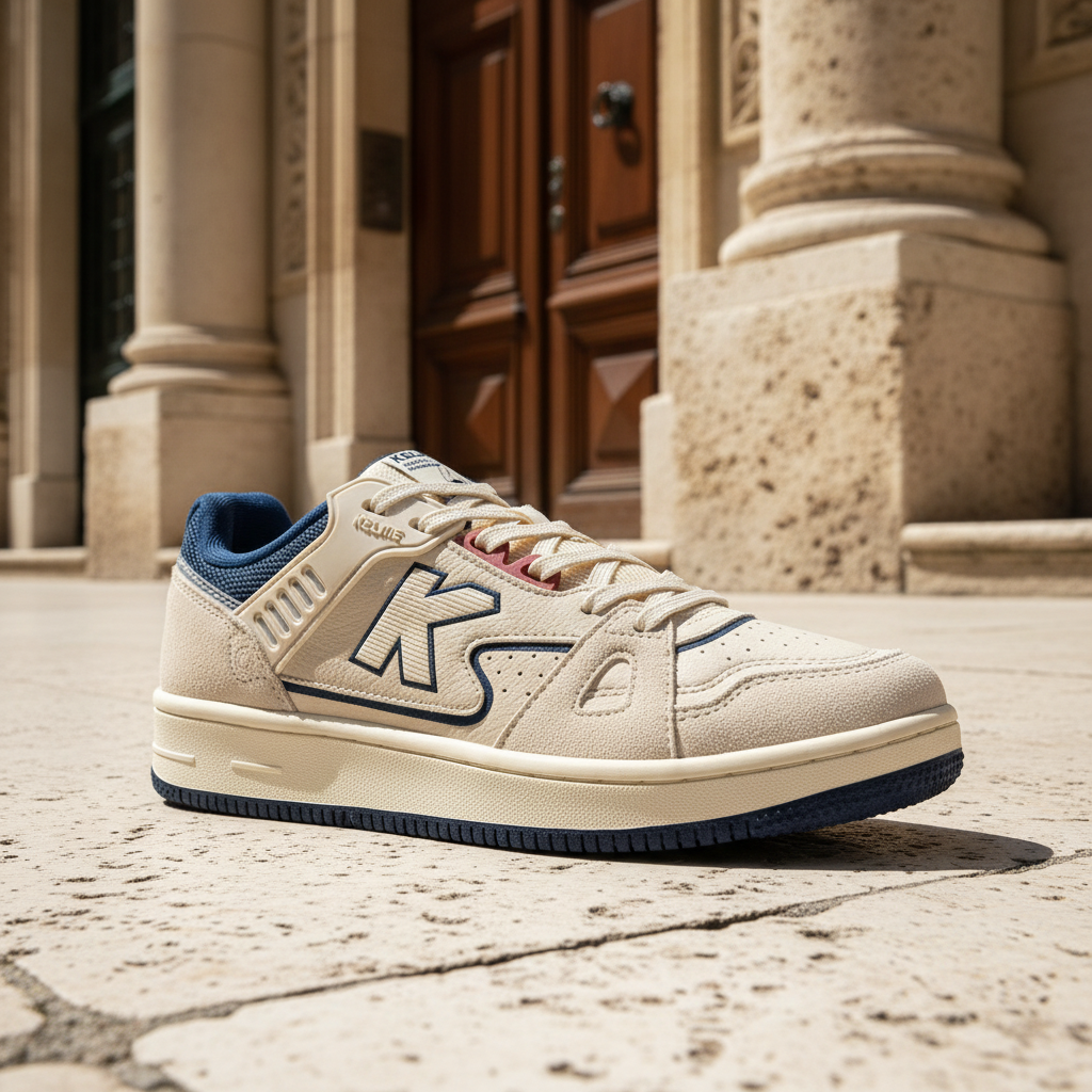 Zapatillas Casual Doha Beige en casco hist—rico con arquitectura cl‡sica