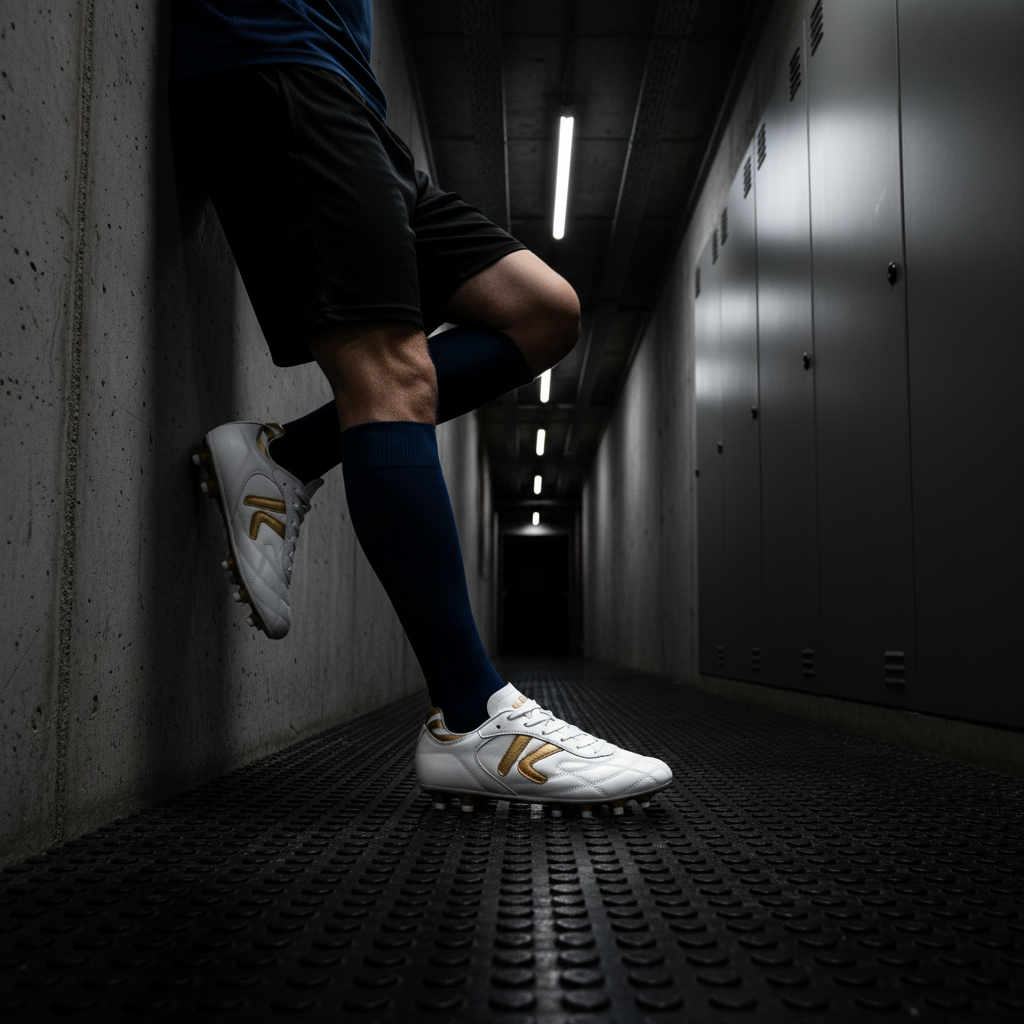 Botas de Fútbol Heritage MG en tœnel de vestuarios