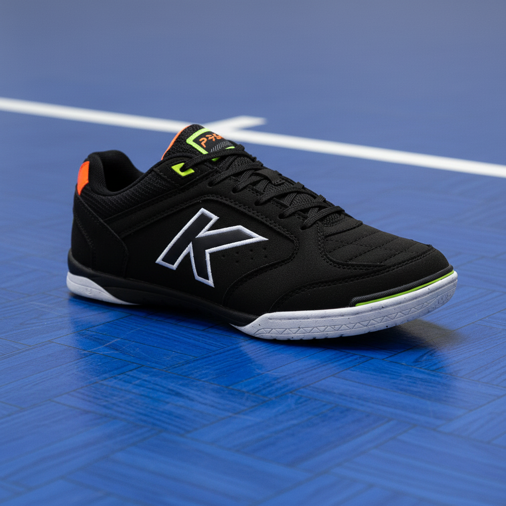 Zapatillas de Fútbol sala Precision sobre pista azul