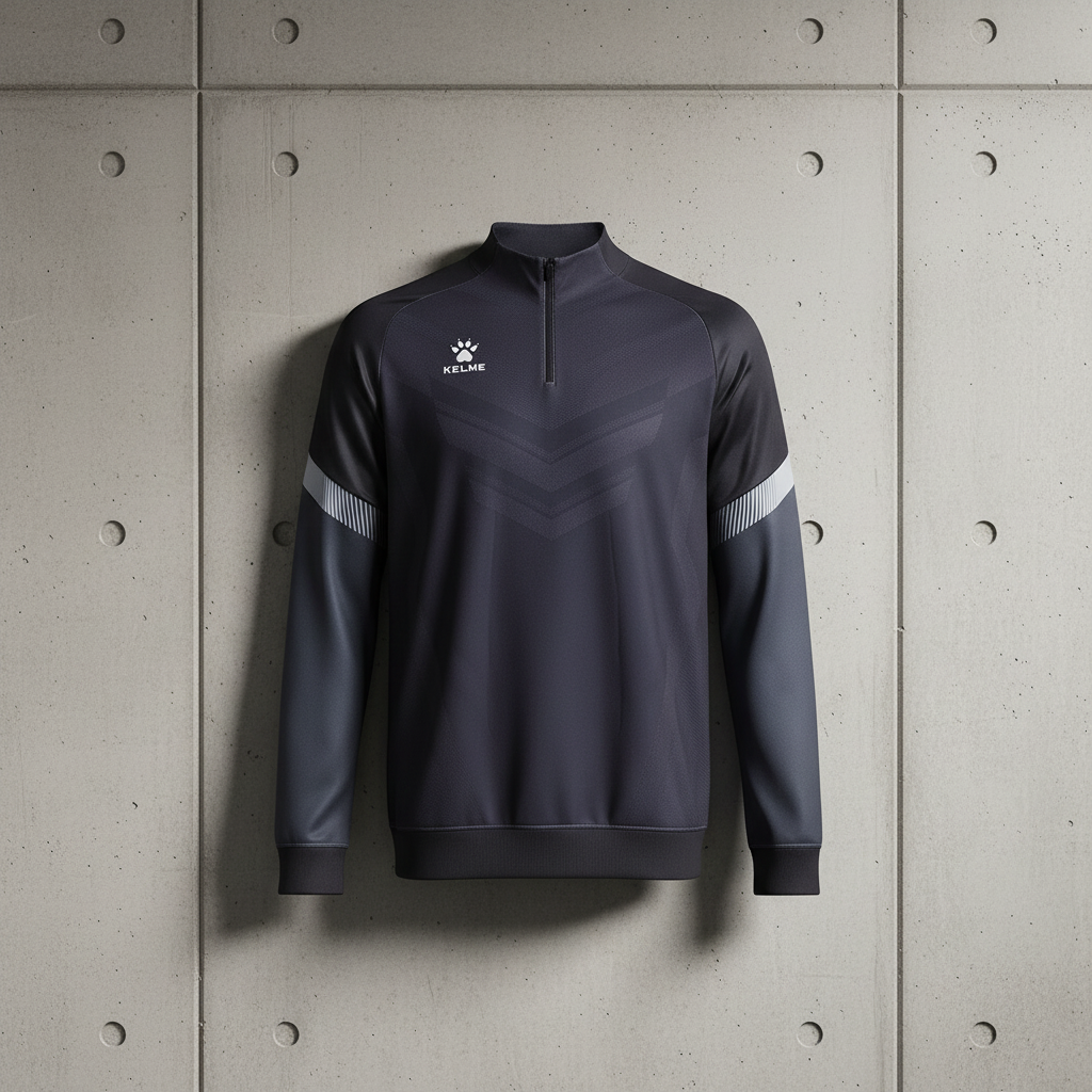 Sudadera KELME Warrior Gris sobre muro de hormig—n brutalista