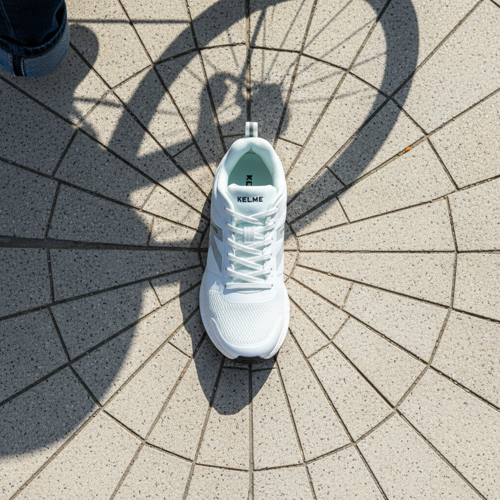 Zapatillas K-Rookie sobre baldosa hidr‡ulica en plano cenital